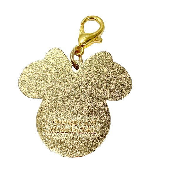 Disney Minnie Mouse Clip On Charm Red Bow Dots Bling Crystals Zipper Pull Purse - Picture 5 of 9